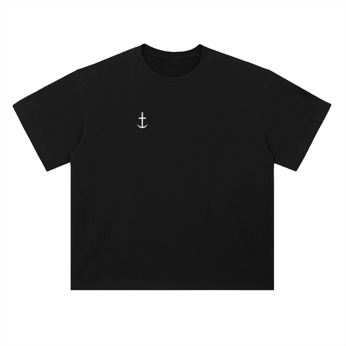 Aparecida in the Net tee, front with the small anchor